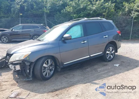 2014 Nissan Pathfinder Platinum from USA, damaged, VIN 5N1AR2MM5EC655713